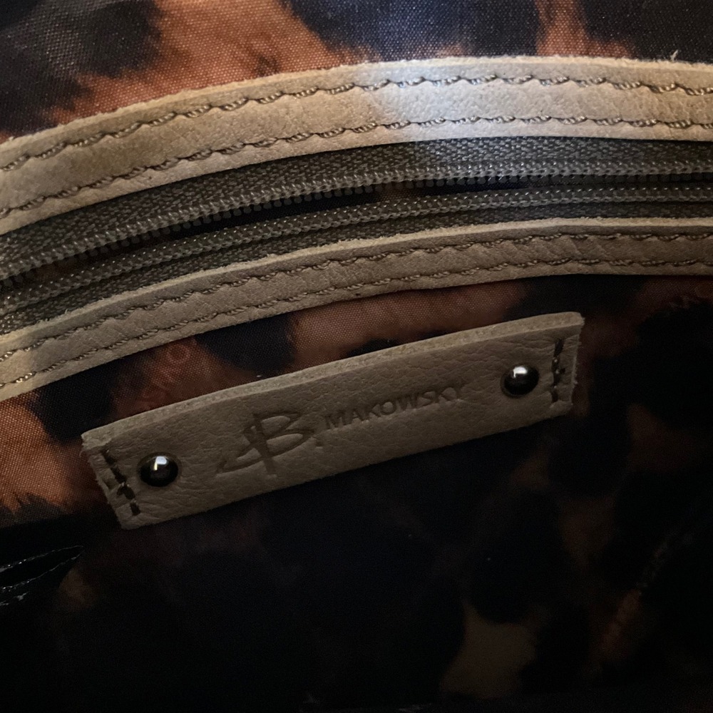 B Makowsky Patchwork Leather Crossbody Shoulder B… - image 4